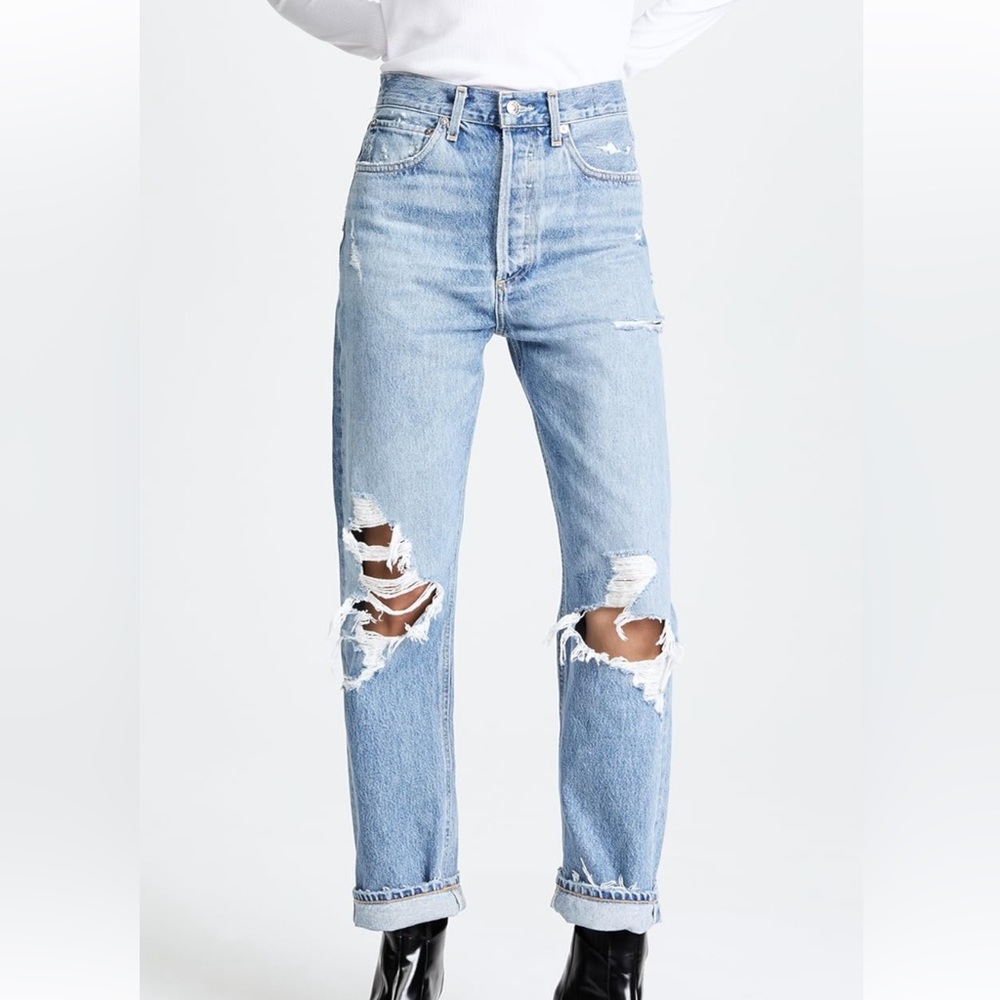 Agolde 90smid rise loose fit in fall out